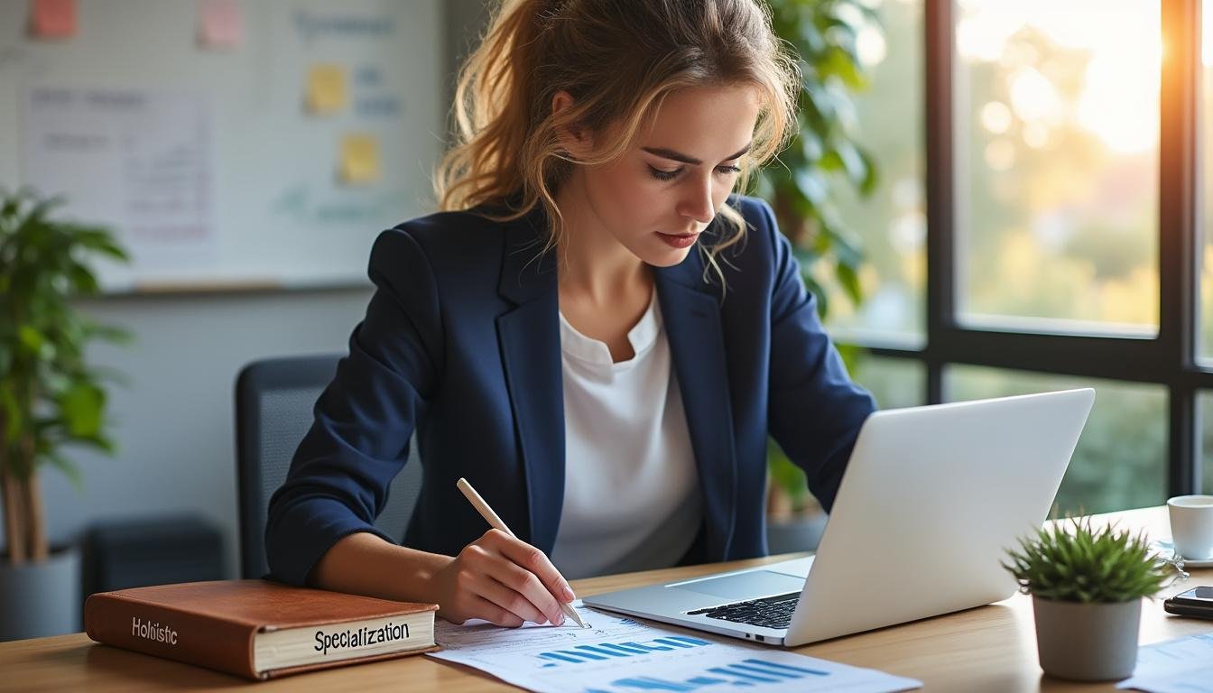 découvrez comment choisir entre une spécialisation ciblée ou une approche globale pour un parcours professionnel aligné avec vos objectifs et valeurs.
